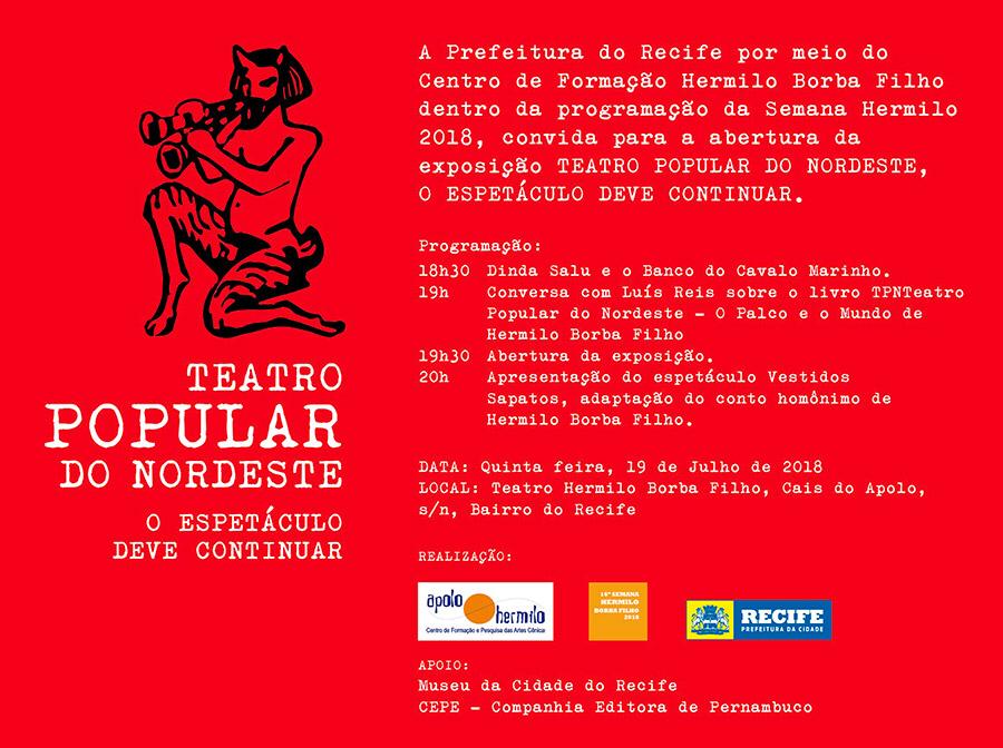 Exposição Teatro Popular do Nordeste abre a 16ª edição da Semana Hermilo