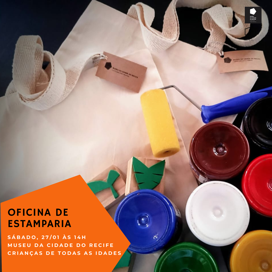 MCR promove neste sábado (27) oficina de estamparia para crianças inspirada nas praias do Recife